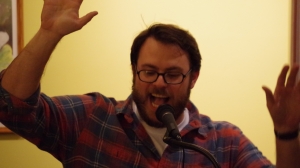 Our noble co-founder Jared Yates Sexton breaks out the jazz hands in celebration of this reading.